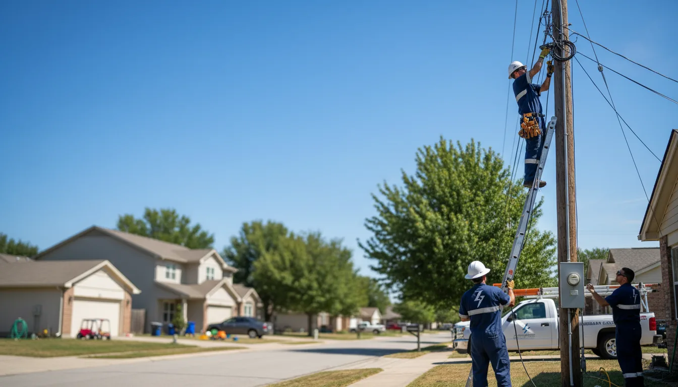 Residential electrician providing installation services in Kite, GA